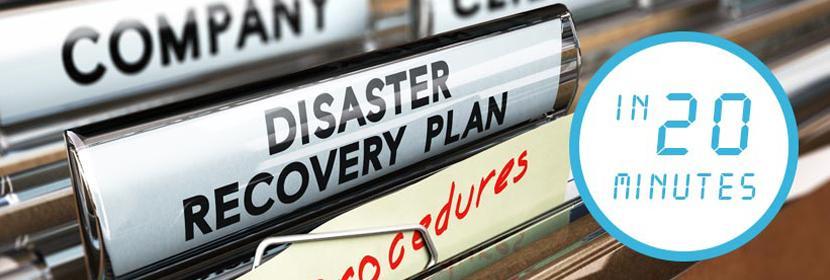 How to recover from a data loss disaster in 20 minutes