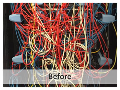 Voice and Data Cabling - Before